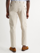 Sid Mashburn - Slim-Fit Garment-Dyed Cotton-Twill Trousers - Gray