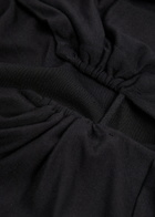 Good American Notched Stretch-jersey top Black