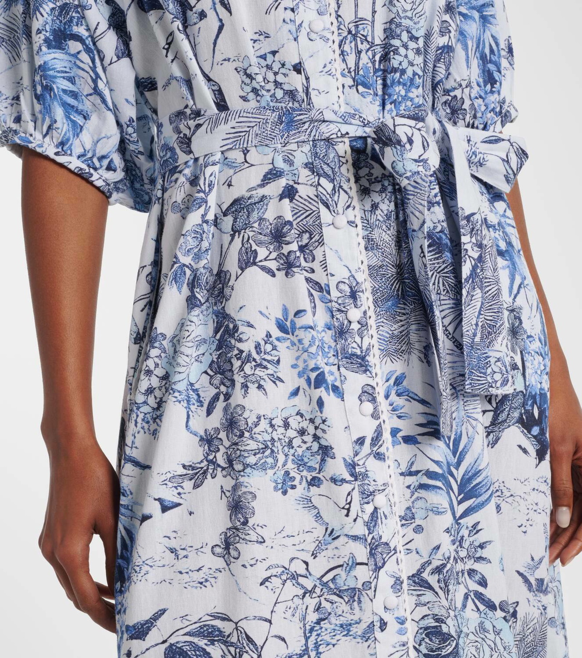 Melissa Odabash Kitty cotton and linen shirt dress