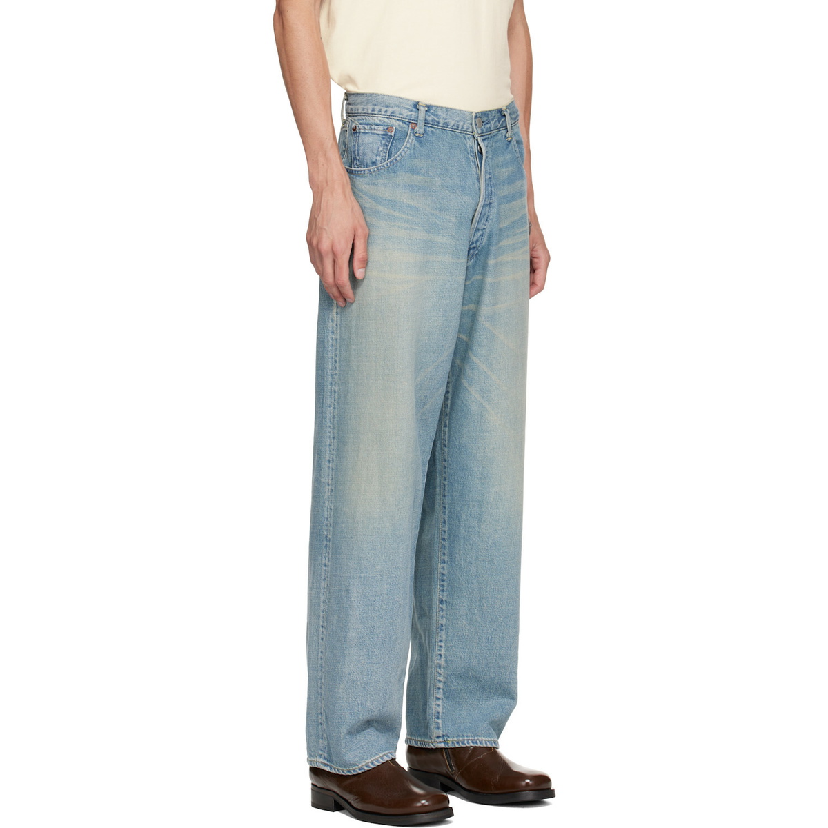 ssstein Blue Oversize Fit Jeans