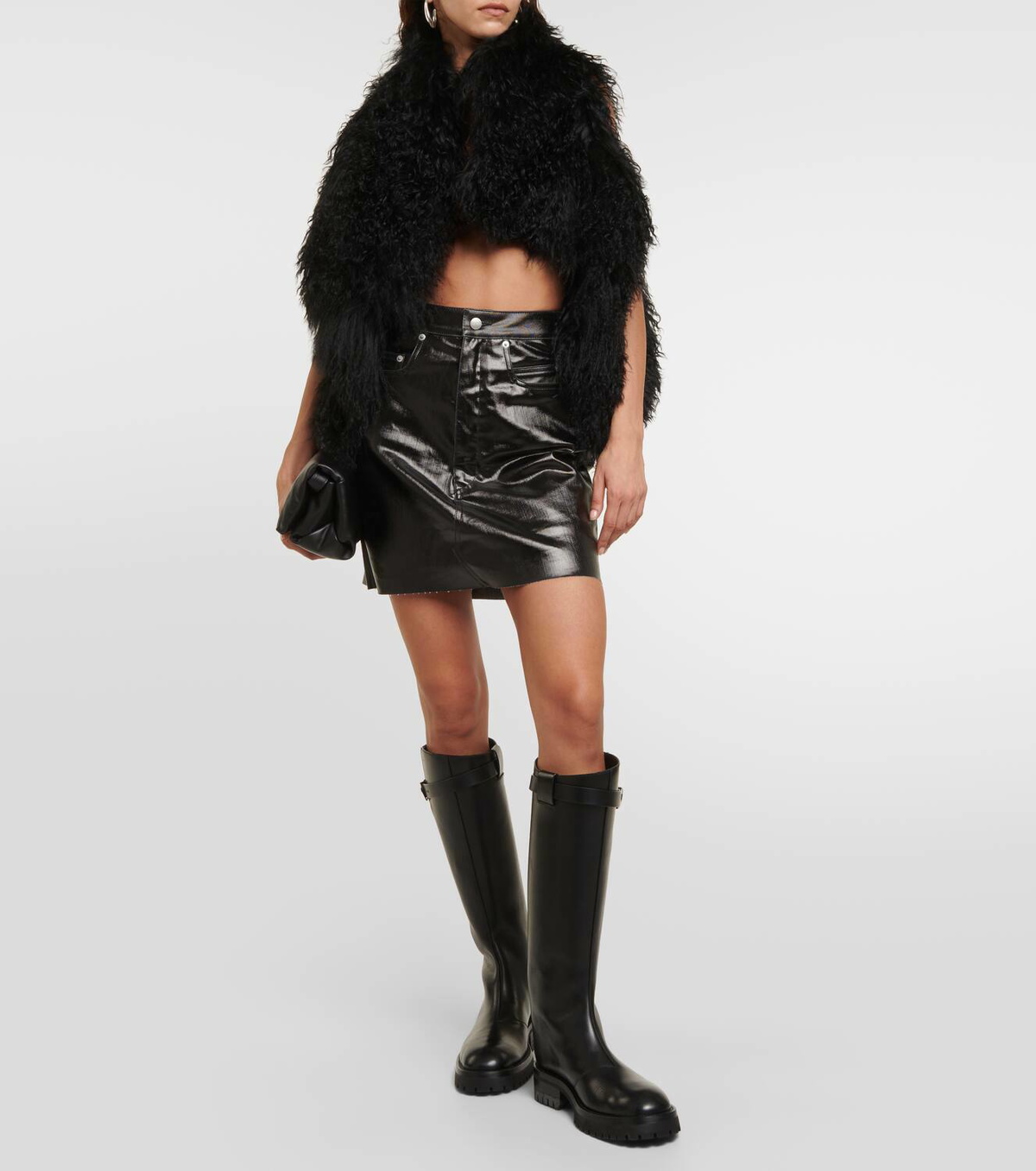 Ann Demeulemeester Nes leather knee-high boots Ann