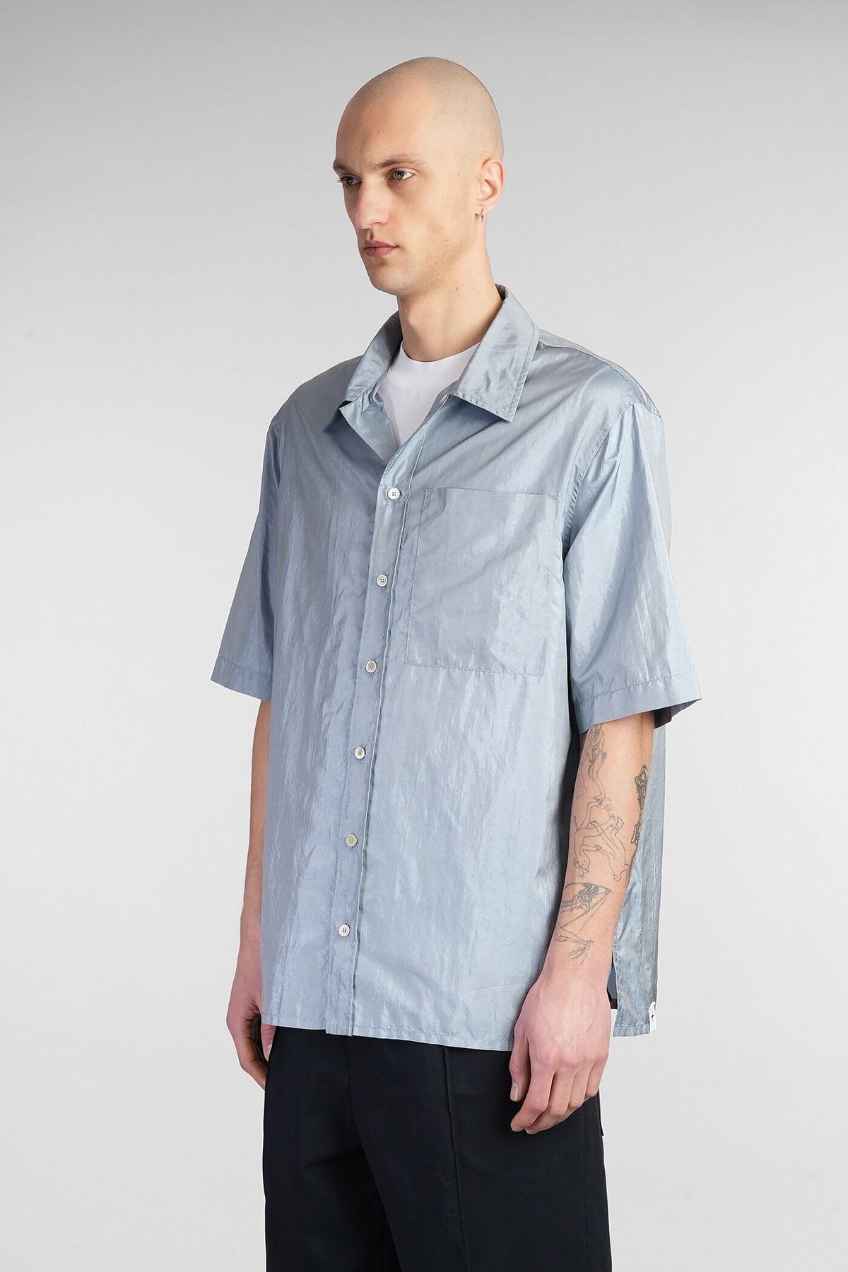 JIL SANDER
BACK STRAP SANDALS
黒 サイズ40 Jil Sander Shirt 165 Shirt In Cyan Polyamide Jil Sander