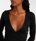 Max Mara Nigella draped wool bodysuit