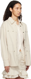 Isabel Marant Etoile Beige Okely Denim Jacket