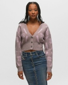 Misbhv M Argyle Knit Cardigan Pink Zippers & Cardigans