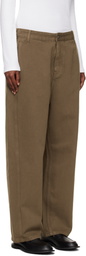 LE17SEPTEMBRE Brown Side Seam Wide Jeans