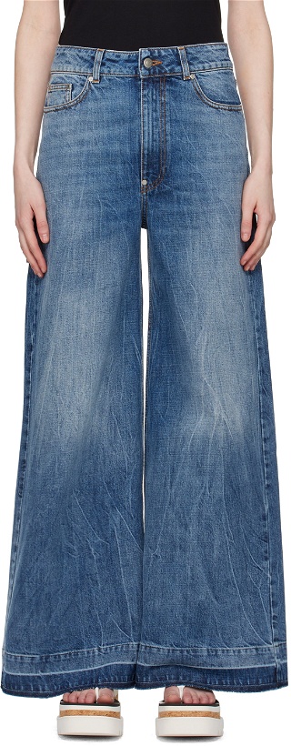 Photo: Stella McCartney Blue Slouchy Flared Jeans