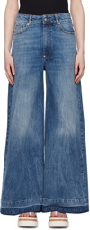 Stella McCartney Blue Slouchy Flared Jeans