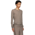 Rick Owens Gray Tower Basic LS T-shirt
