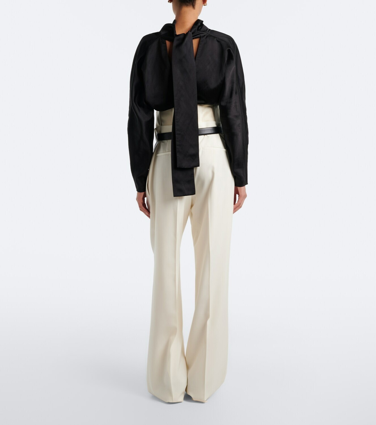 Róhe High-rise wide-leg virgin wool pants