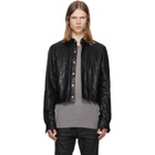 Rick Owens Black Tower Alice Leather Jacket