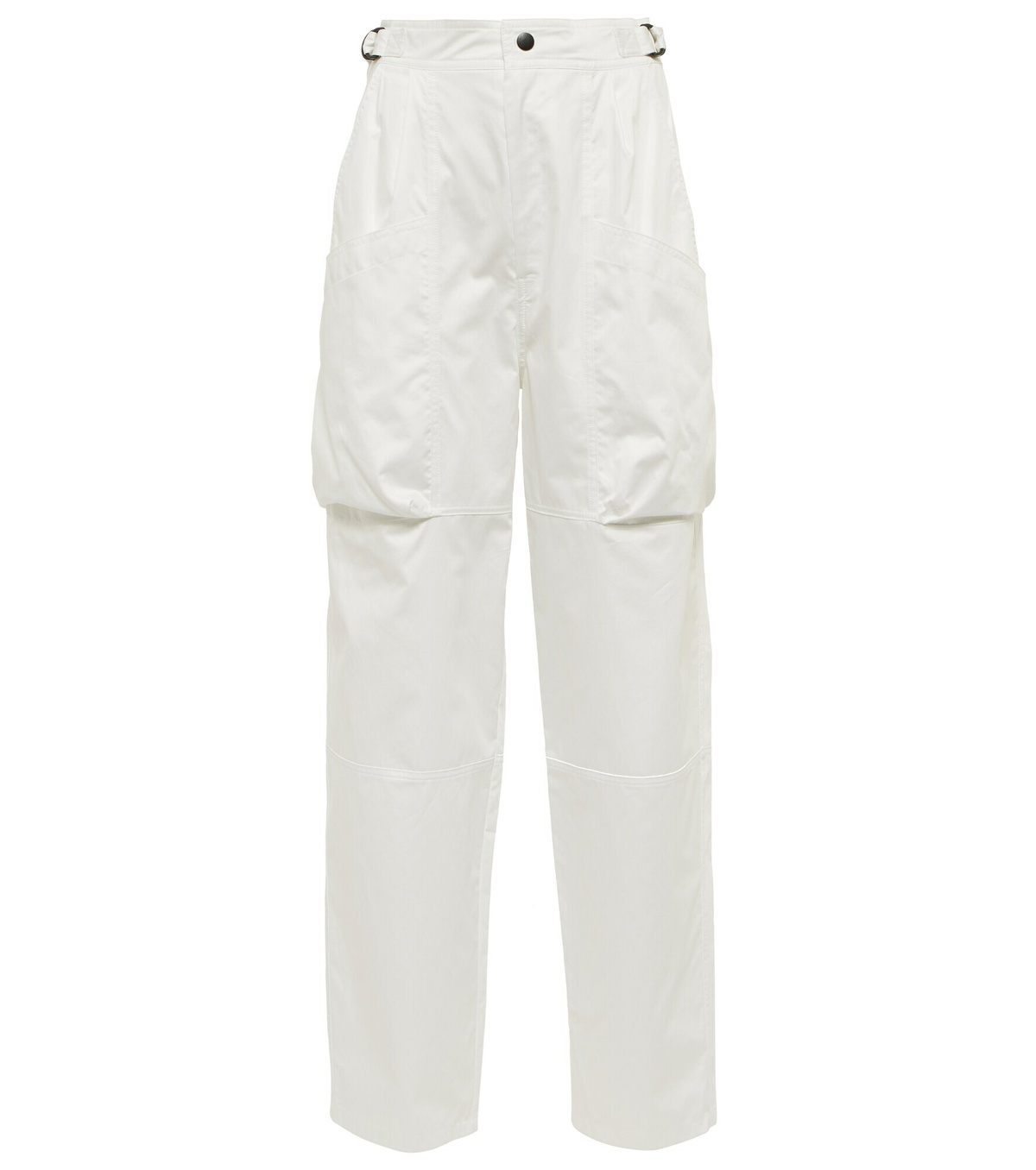 【送料&関税込】Isabel Marant White Cotton Denim Loma Pants ISABEL MARANT Lemony high-rise wide-leg jeans | NET-A-PORTER