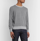 Club Monaco - Contrast-Trimmed Cashmere Sweater - Gray