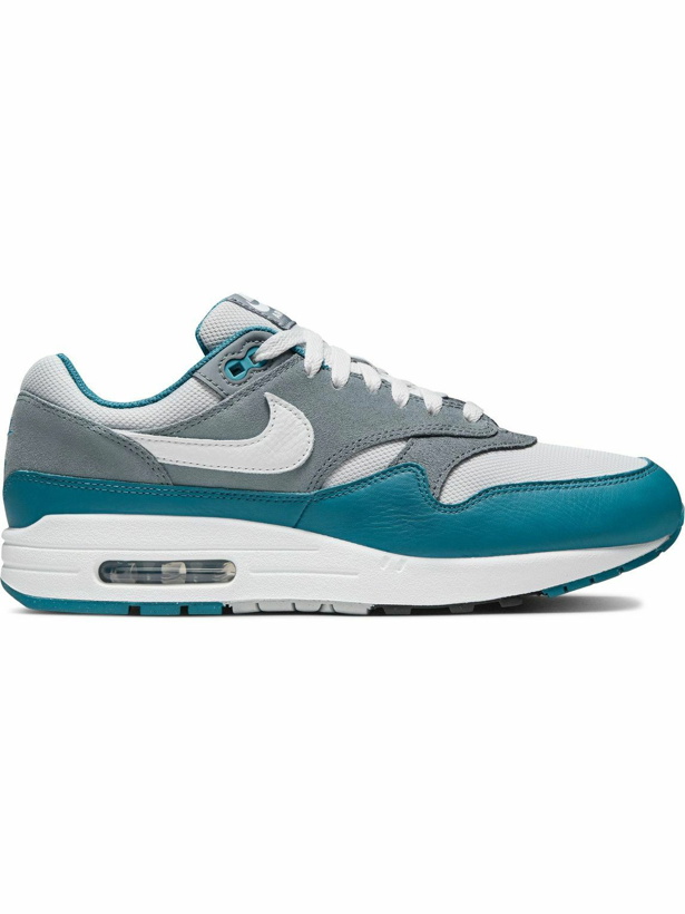 Photo: Nike - Air Max 1 SC Suede, Mesh and Leather Sneakers - Gray