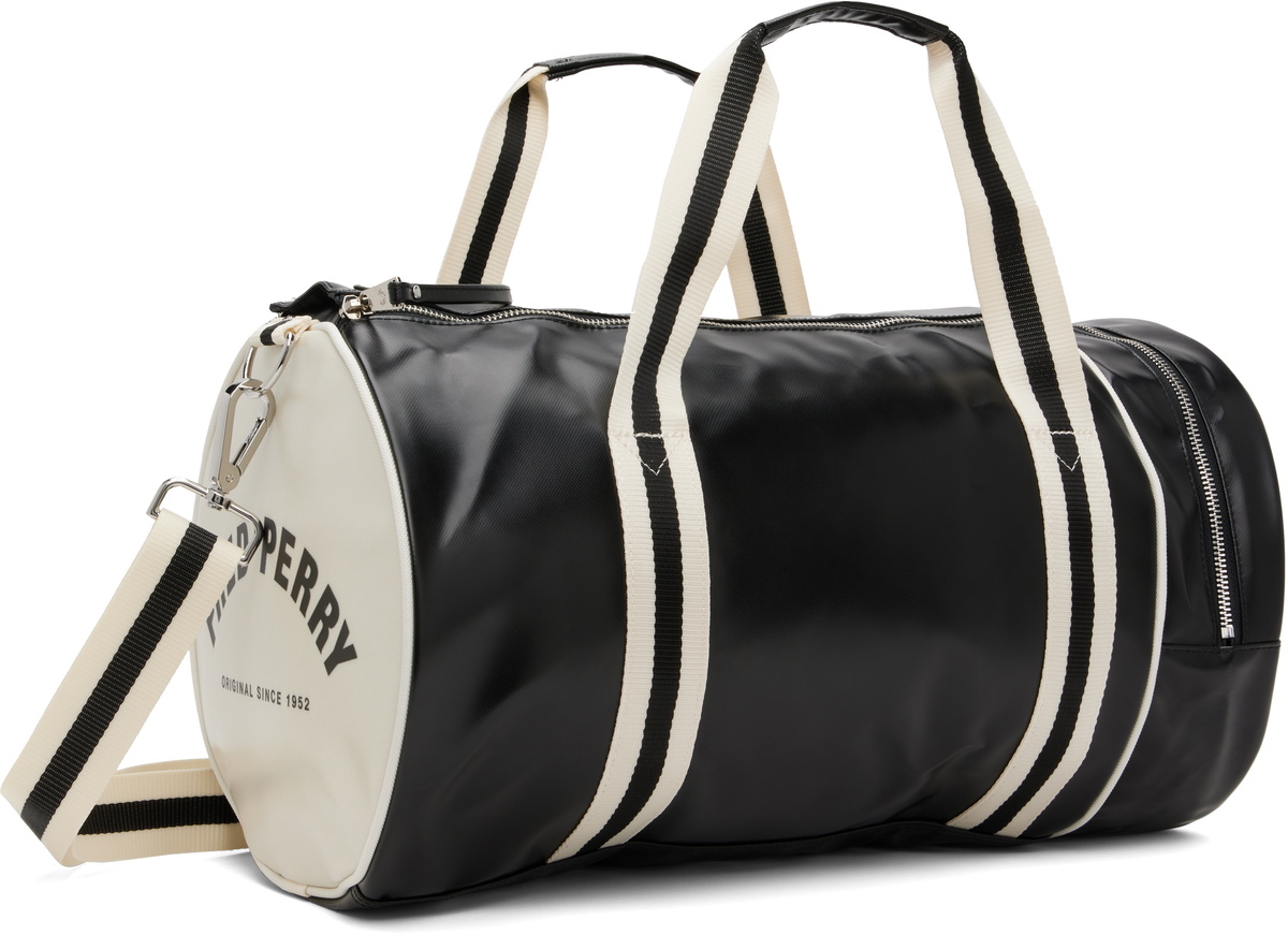 Fred Perry Black Classic Barrel Bag