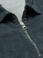 Hartford - Cotton-Blend Terry Half-Zip Sweatshirt - Gray