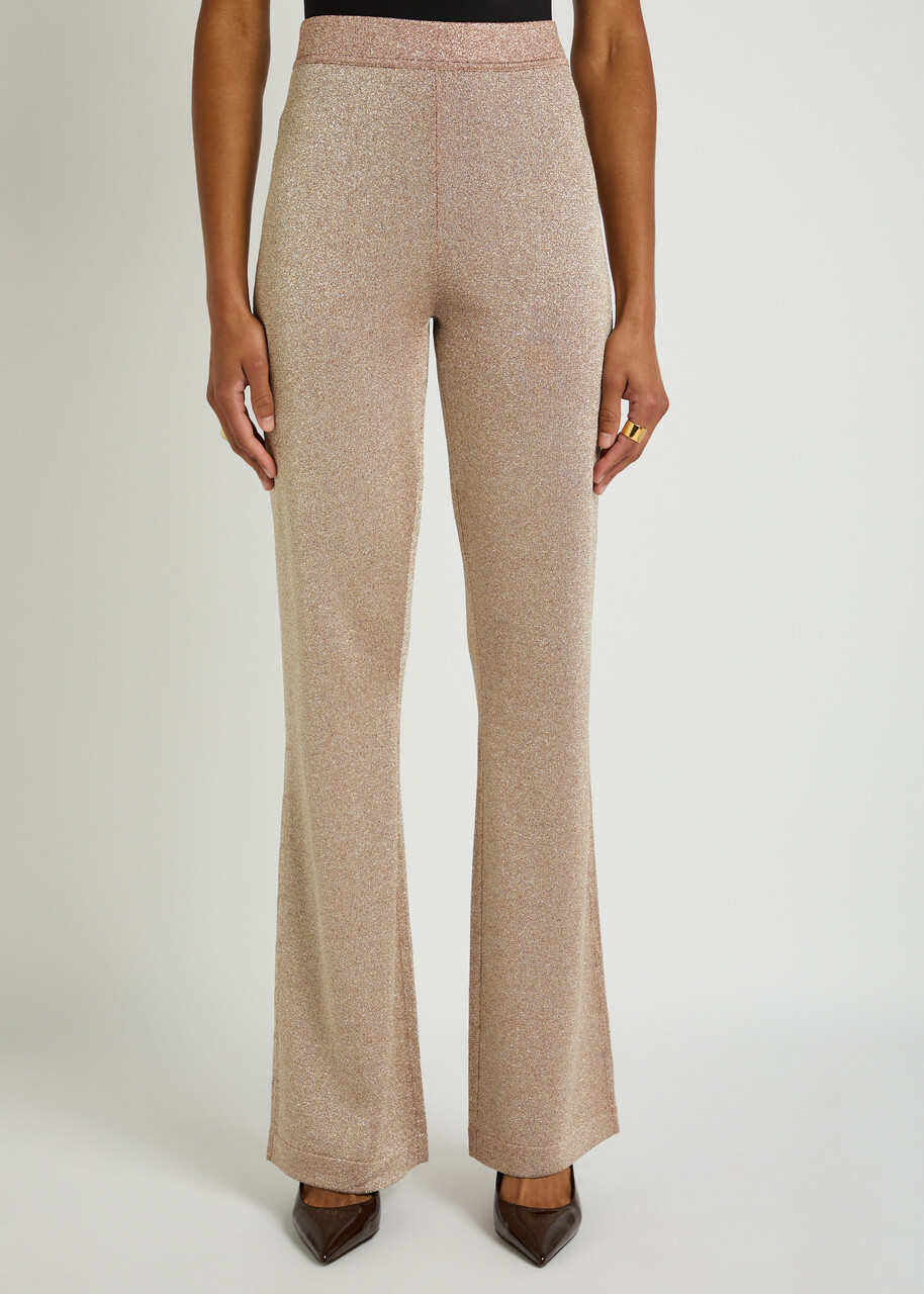 Missoni Lamé Fine-knit Trousers Rose