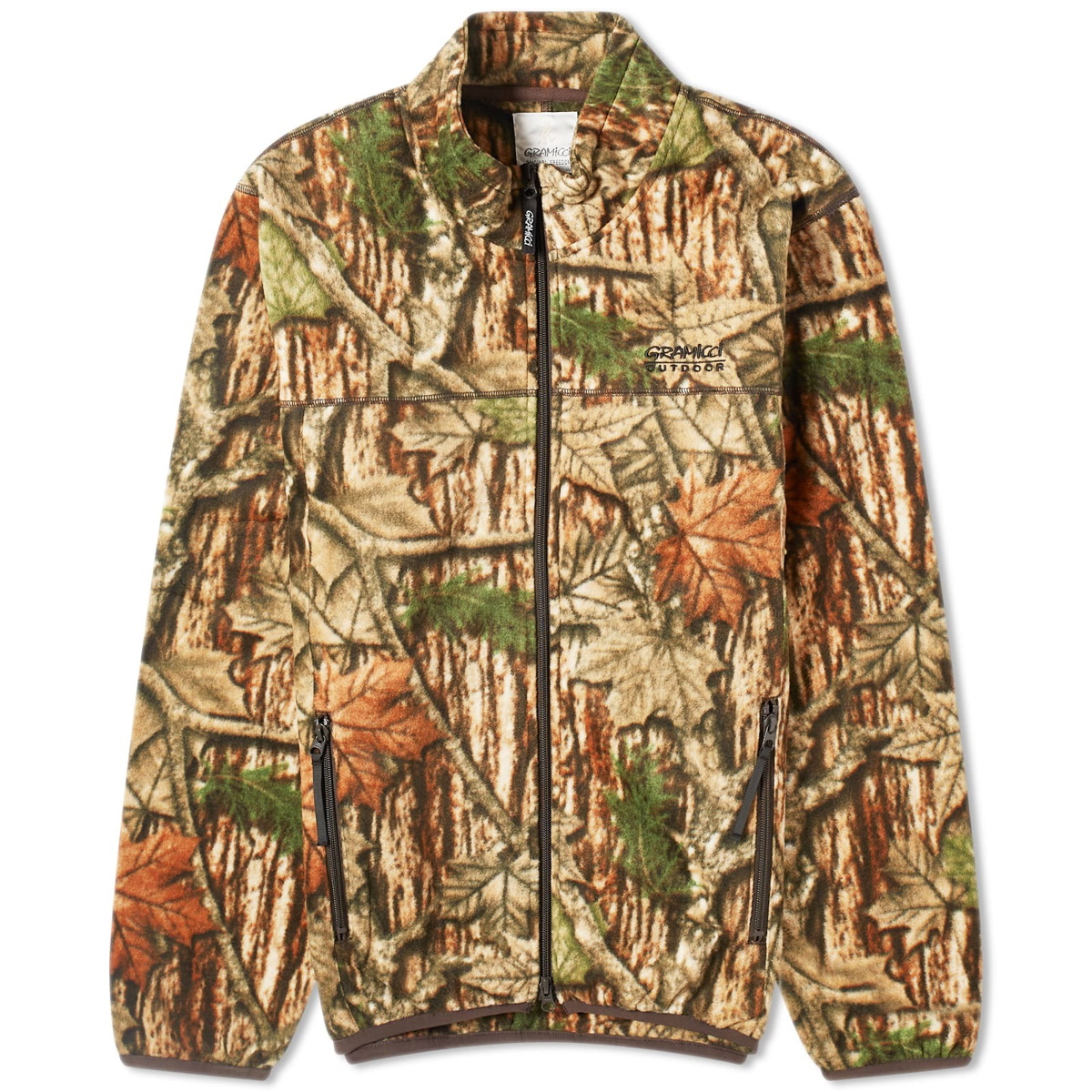 Gramicci Men's Thermal Fleece Jacket in Leaf Camo Gramicci