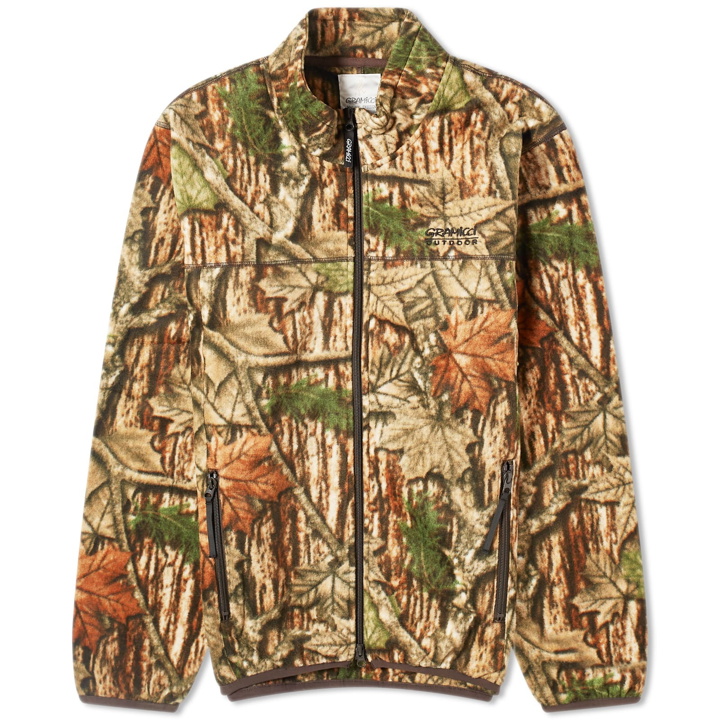 Photo: Gramicci Men's Thermal Fleece Jacket in Leaf Camo
