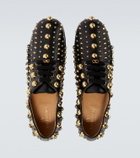 Valentino Garavani Mj Blues studded leather Derby shoes