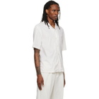 BOSS White & Beige Striped Shirt