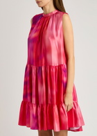 Roksanda Phinia Printed Satin Mini Dress Pink