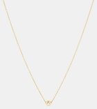 Melissa Kaye Audrey Small 18k gold necklace with diamond