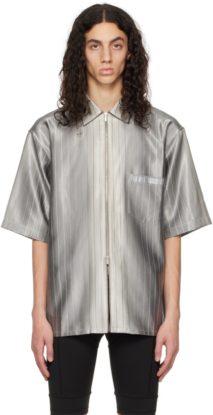 Photo: VTMNTS Gray Zip-Up Shirt