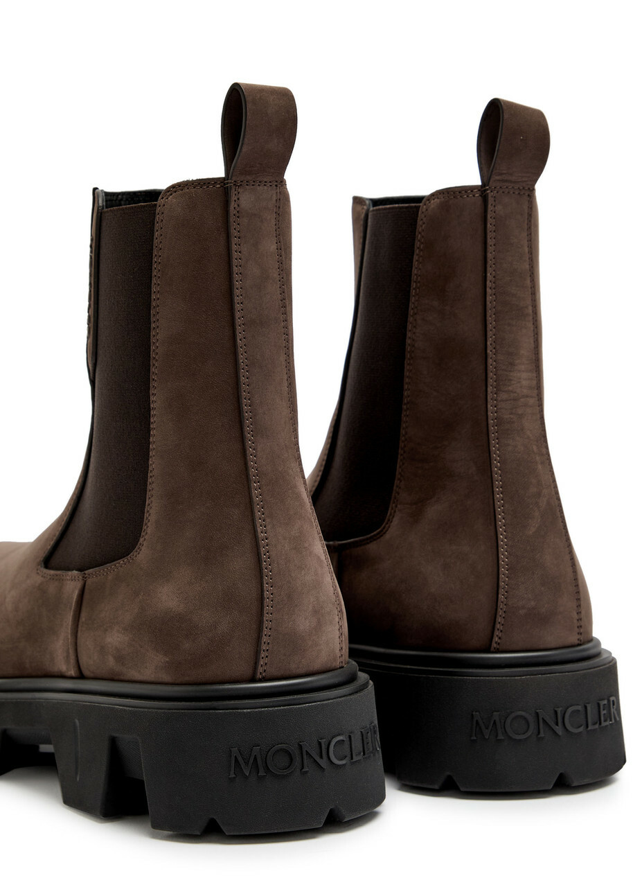 Moncler Peak City Suede Chelsea Boots Brown