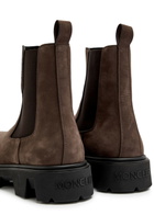Moncler Peak City Suede Chelsea Boots Brown