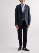 Etro - Cotton, Wool and Linen-Blend Jacquard Blazer - Blue