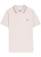Vivienne Westwood Logo-embroidered Piqué Cotton Polo Shirt Lilac