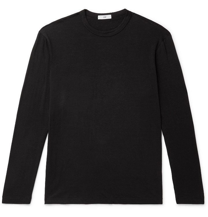 Photo: SSAM - Cotton and Cashmere-Blend T-Shirt - Black