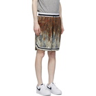 John Elliott Brown and Grey Crash Game Shorts