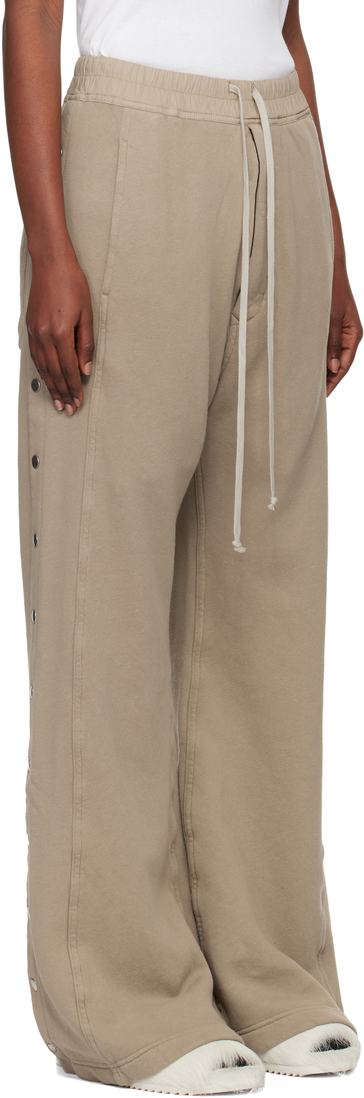 Rick Owens DRKSHDW Taupe Concordians Pusher Sweatpants