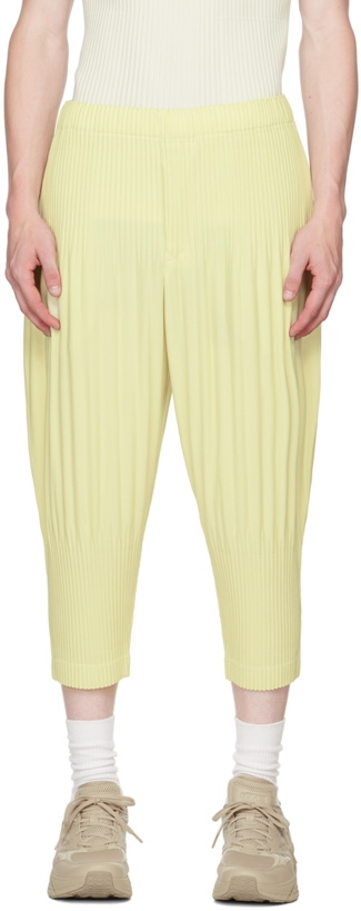 Photo: Homme Plissé Issey Miyake Yellow Monthly Color July Trousers