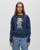 Polo Ralph Lauren Bear Flc Long Sleeve Sweatshirt Blue - Womens - Sweatshirts