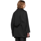 Maison Margiela Black Milano Jersey Peacoat