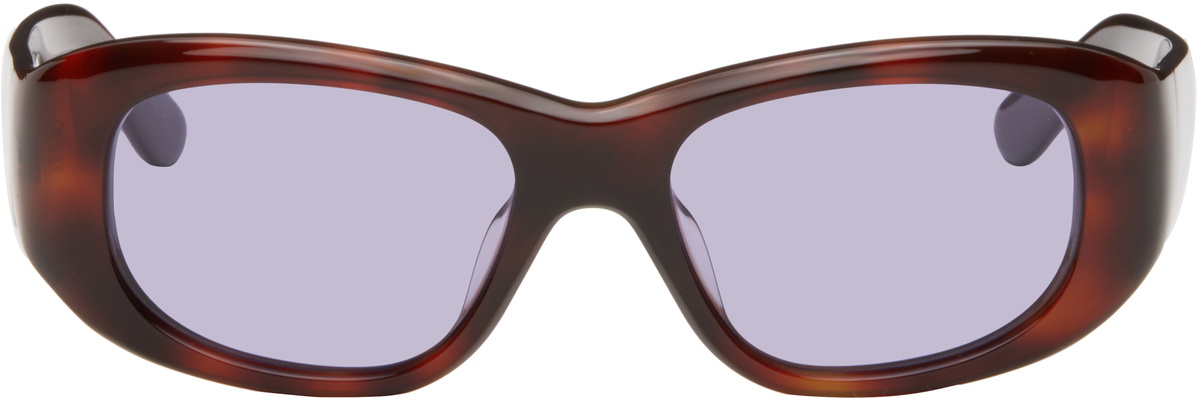 THISTLES Brown 'The Al' Sunglasses
