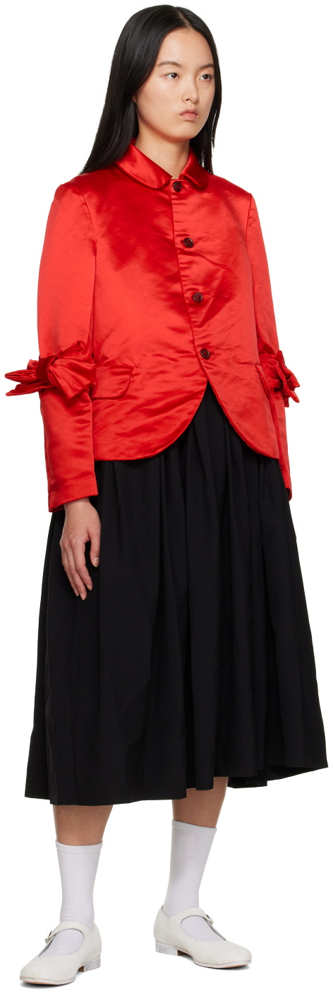 Comme des Garçons Girl Red Bow Sleeve Jacket