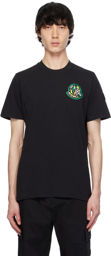 Photo: Moncler Black Printed T-Shirt