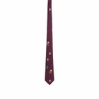 Les Deux Men's Record Tie in Chocolate Truffle Red 