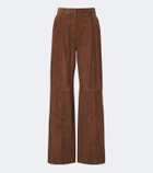 Arma Dena pleated suede wide-leg pants