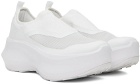 Comme des Garçons Homme Plus White Salomon Edition Slip On Platform Sneakers