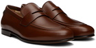 Salvatore Ferragamo Brown Leather Penny Loafer