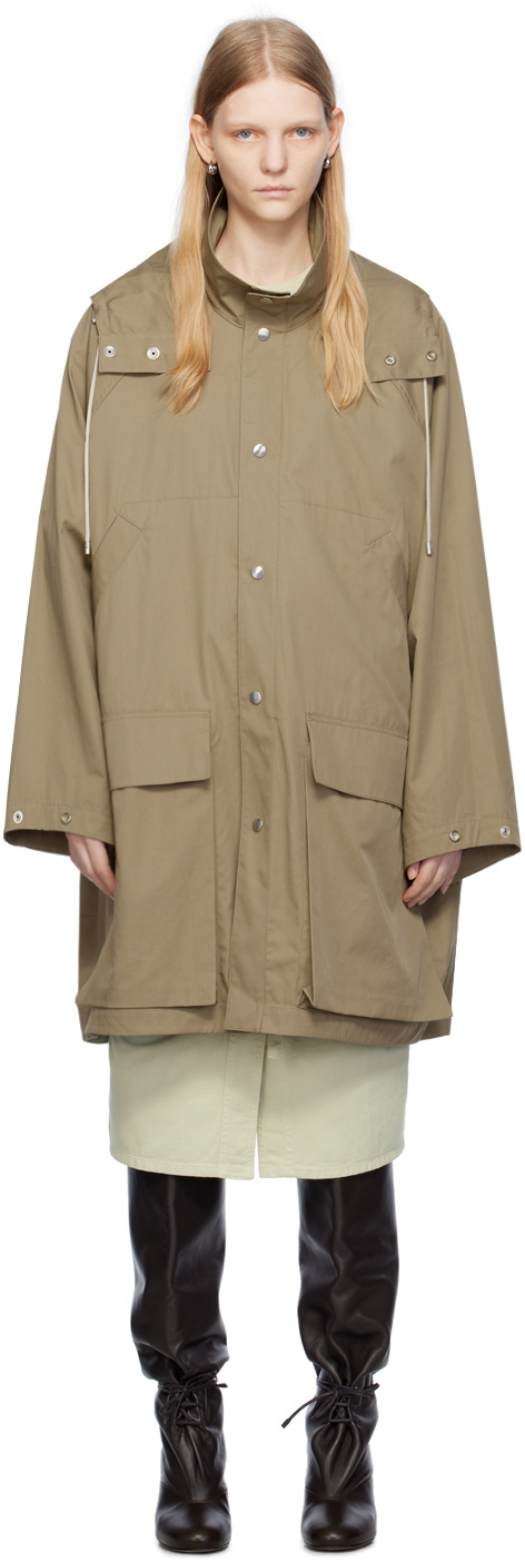 LEMAIRE Beige Oversized Raincoat Lemaire