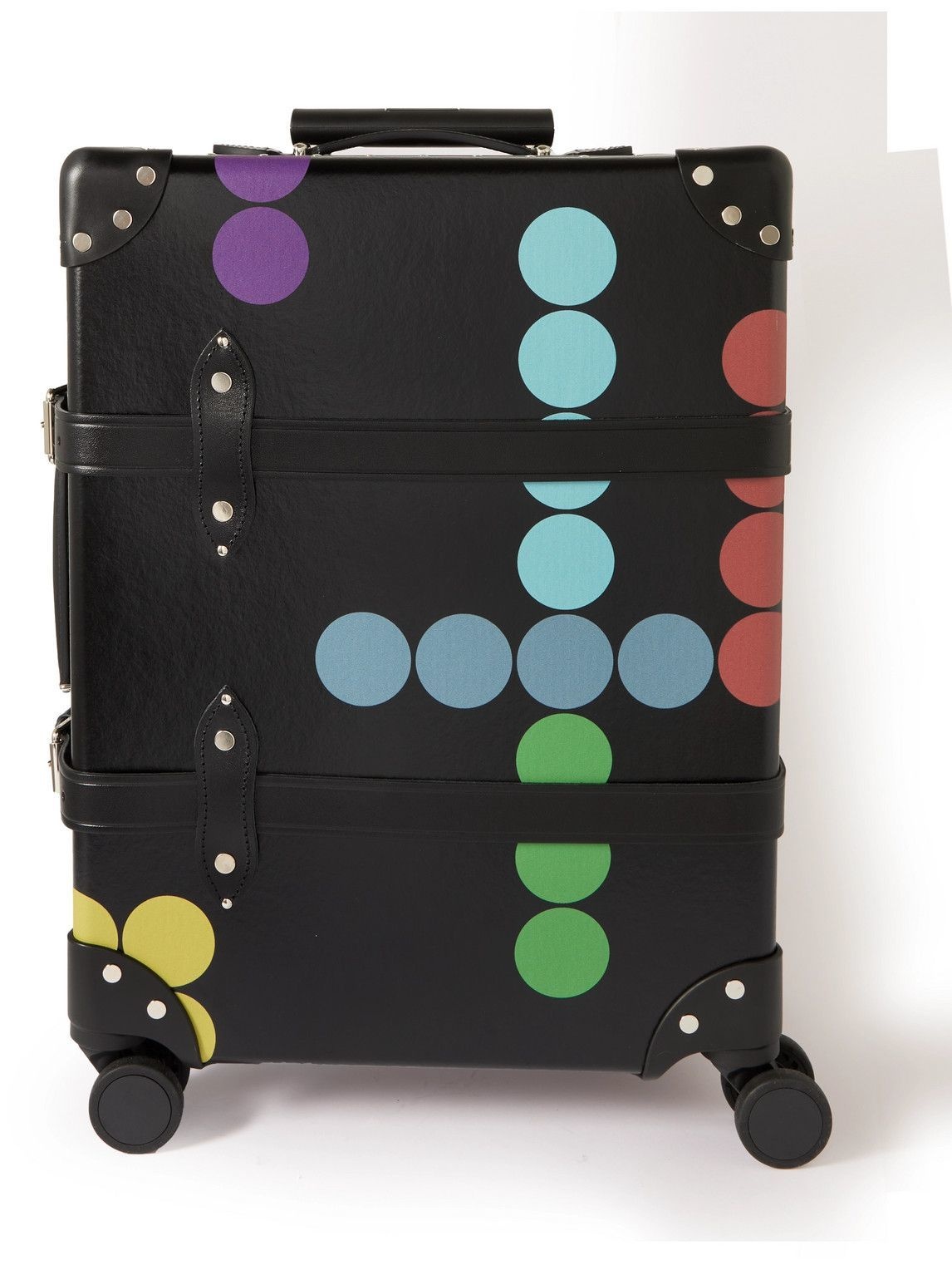 Photo: Globe-Trotter - Dr. No Printed Carry-On Leather-Trimmed Trolley Suitcase
