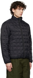 TAION Reversible Black Quilted Down Jacket