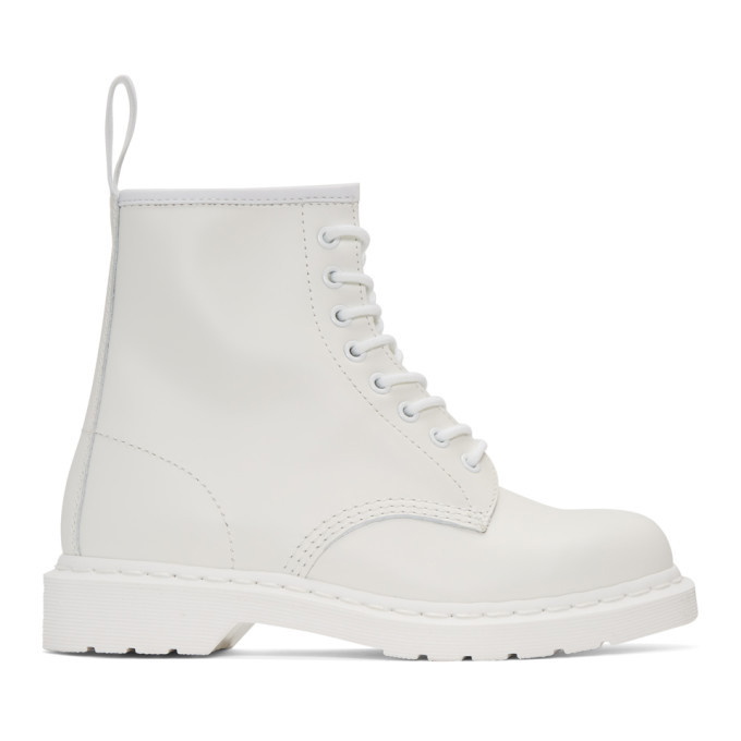 Photo: Dr. Martens White 1460 Mono Boots