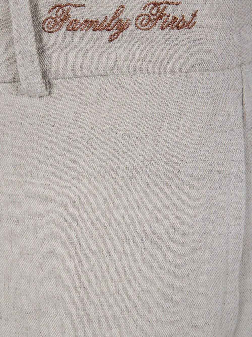Family First Regular Pants Linen in White
